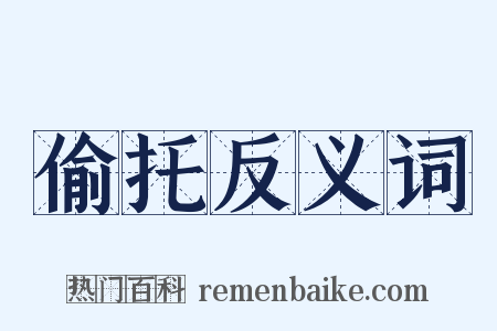 偷托反义词是什么意思的图片